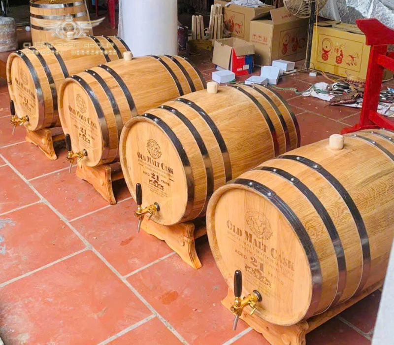 Bảo quản thùng gỗ sồi